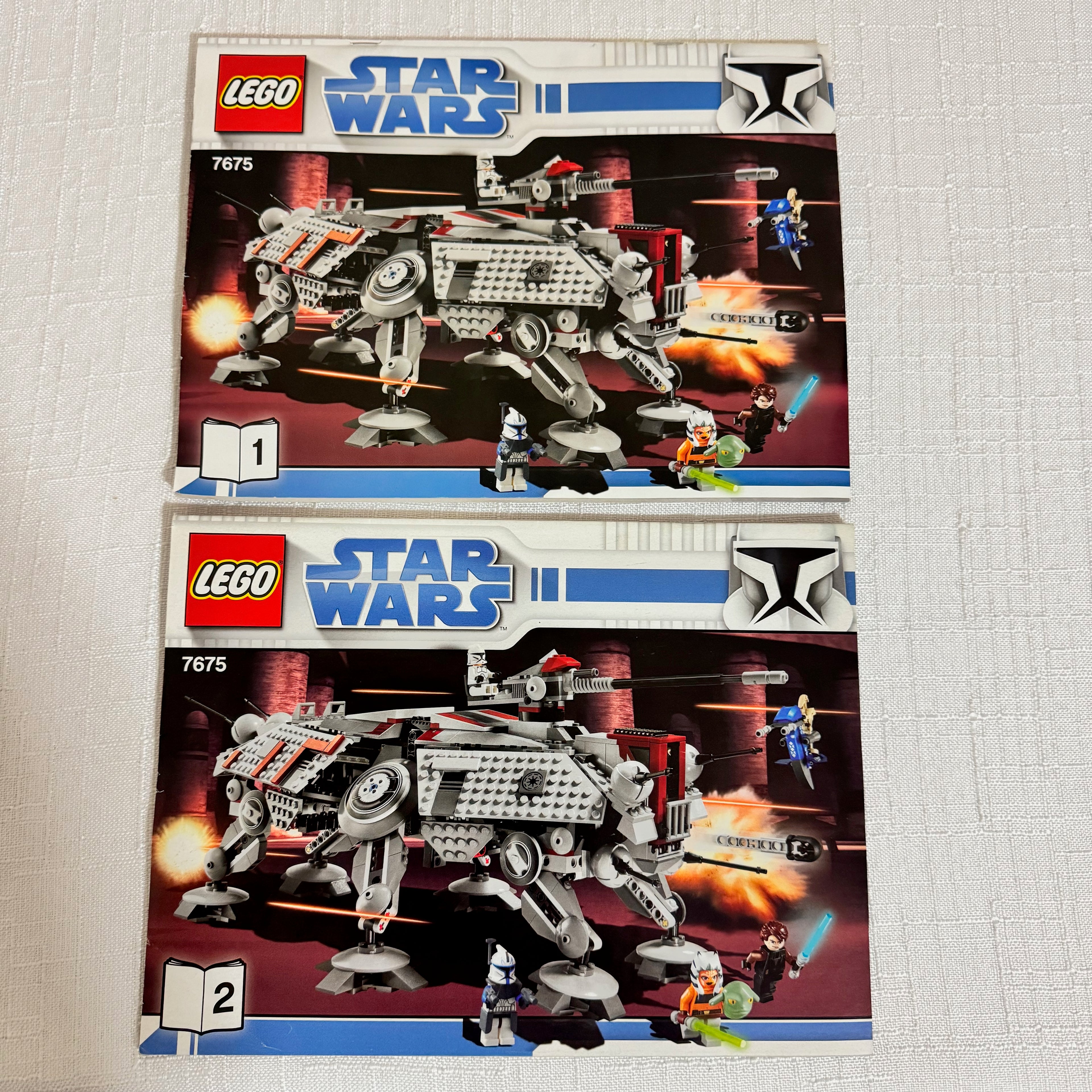 7675 (Used 100% Complete) LEGO Star Wars The Clone Wars AT-TE Walker