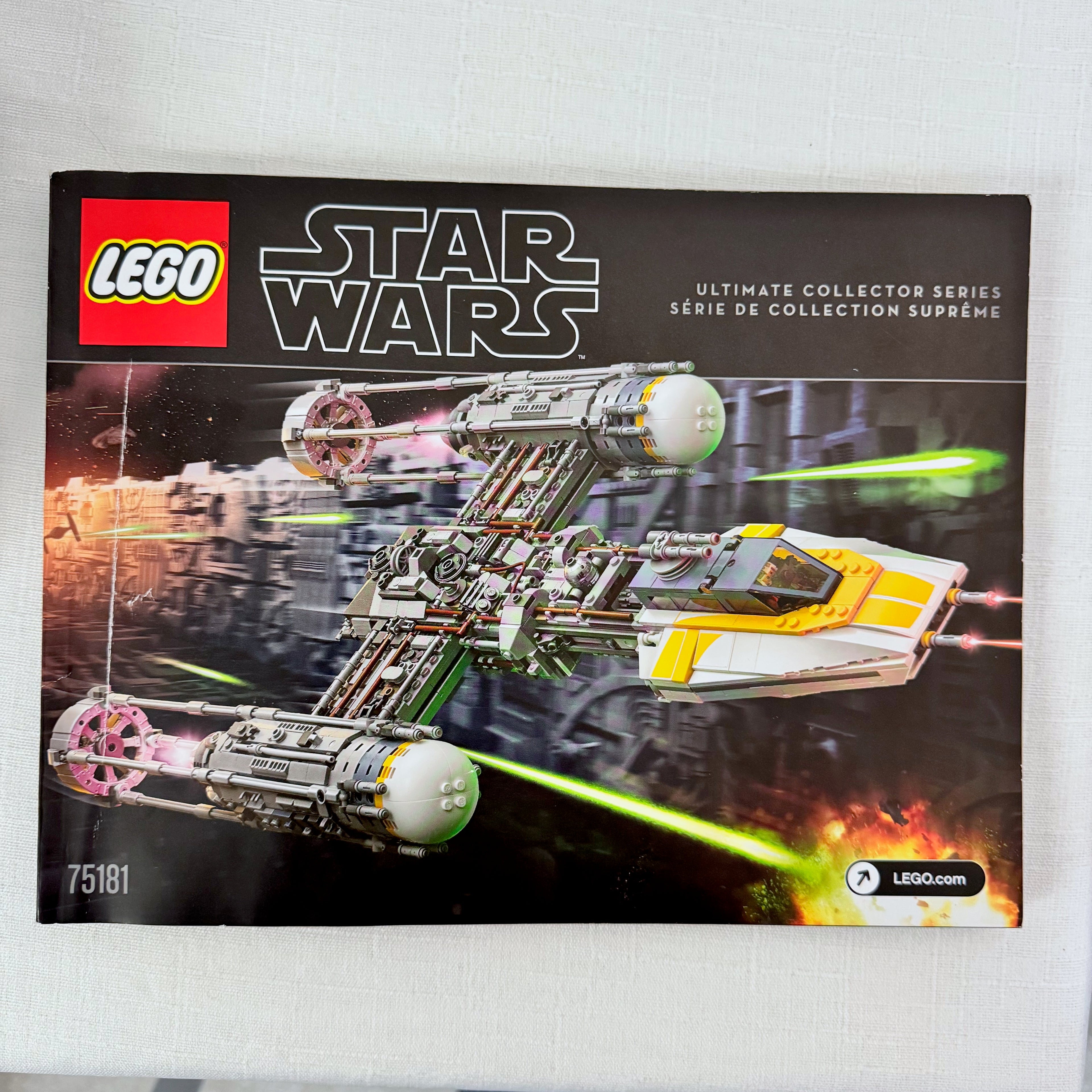 75181 (Used 100% Complete) LEGO Star Wars UCS Y-wing Starfighter